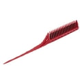 thumbnail image 4 of Beard Comb, Soft Nylon Wool Straight Hair Comb Lightweight Portable Stylish Appearance  For Beauty Salon Black,Red, 4 of 8