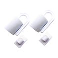 thumbnail image 4 of DEEPCRAFF 2Pack Avoid Collision Noise Safety Stopper Plastic White for Child Safety, 4 of 8