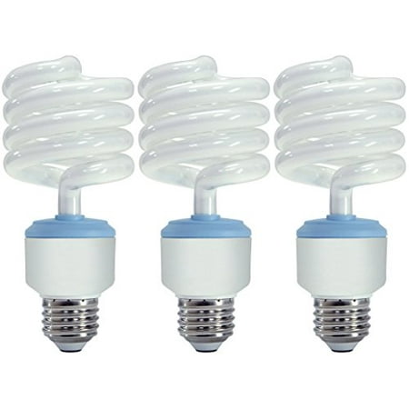 Set of 3 GE Lighting 67466 Reveal CFL 3-way 32/25/16-Watt (150-watt replacement) 1935/1440/540-Lumen T3 Spiral Light Bulb with Medium (Best Cfl Light Bulbs)
