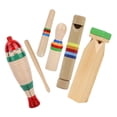 thumbnail image 4 of SASABAXI 1Set Wooden Small Percussion Instruments For Toddlers Musical Exploration Playtime Various Shapes, 4 of 8