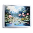 thumbnail image 2 of Designart "Lotus Pond China Art painting III" China Art Floater Framed Canvas Print, 2 of 7