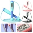 thumbnail image 4 of 2.8m Counting Jump Rope Adults Adjustable Skipping Rope Jumping Rope with Counter Home Exercise Gym Training Fitness Equipment (White Pink), 4 of 7