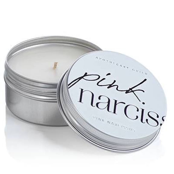 Pink Narcisis Zodax Apothecary Guild Scented Tin Candle