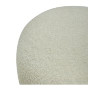 Divani Casa Kael - Contemporary White Sherpa Ottoman