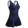 thumbnail image 1 of Women Modest Swim Dresses Flower Printing Plus-Size Swimsuit Padded One Piece Swimwear Bathing Suits, 1 of 5