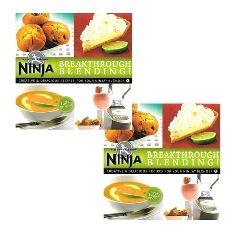 Ninja Blender Cookbook Breakthrough Blending 150 Recipe Cook Book (2 Pack)