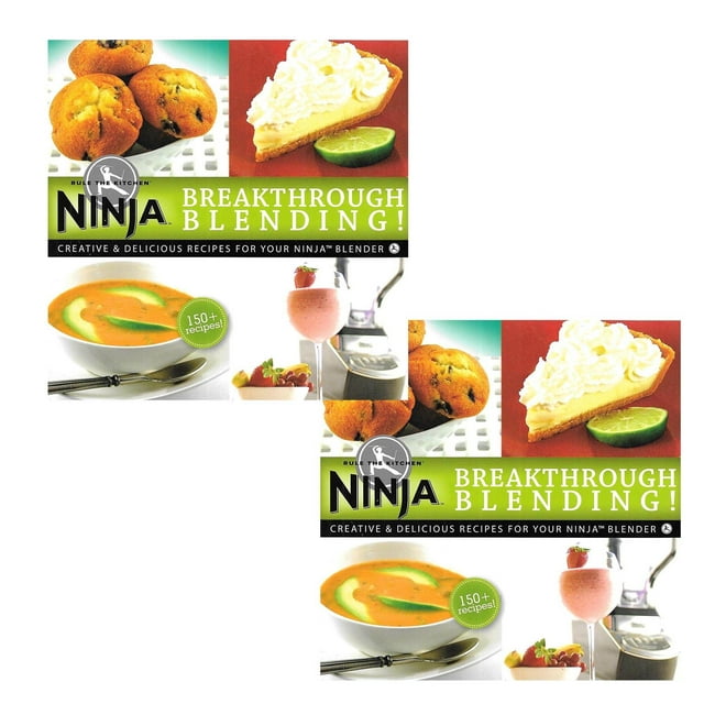 Ninja Blender Breakthrough Blending Livre de Recettes de Cuisine 150 par Ninja (Lot de 2)