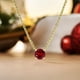 thumbnail image 3 of JeenMata Hermoso collar con colgante solitario de piedra natal de enero de corte redondo de 1 quilate, granate, chapado en oro amarillo de 18 quilates, mujer, adulto, 3 of 6