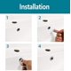 thumbnail image 4 of Paquete de 12 anillos de desbordamiento de fregadero, anillos de desbordamiento de lavabo, insertos de orificios redondos Piezas de repuesto, 4 of 5