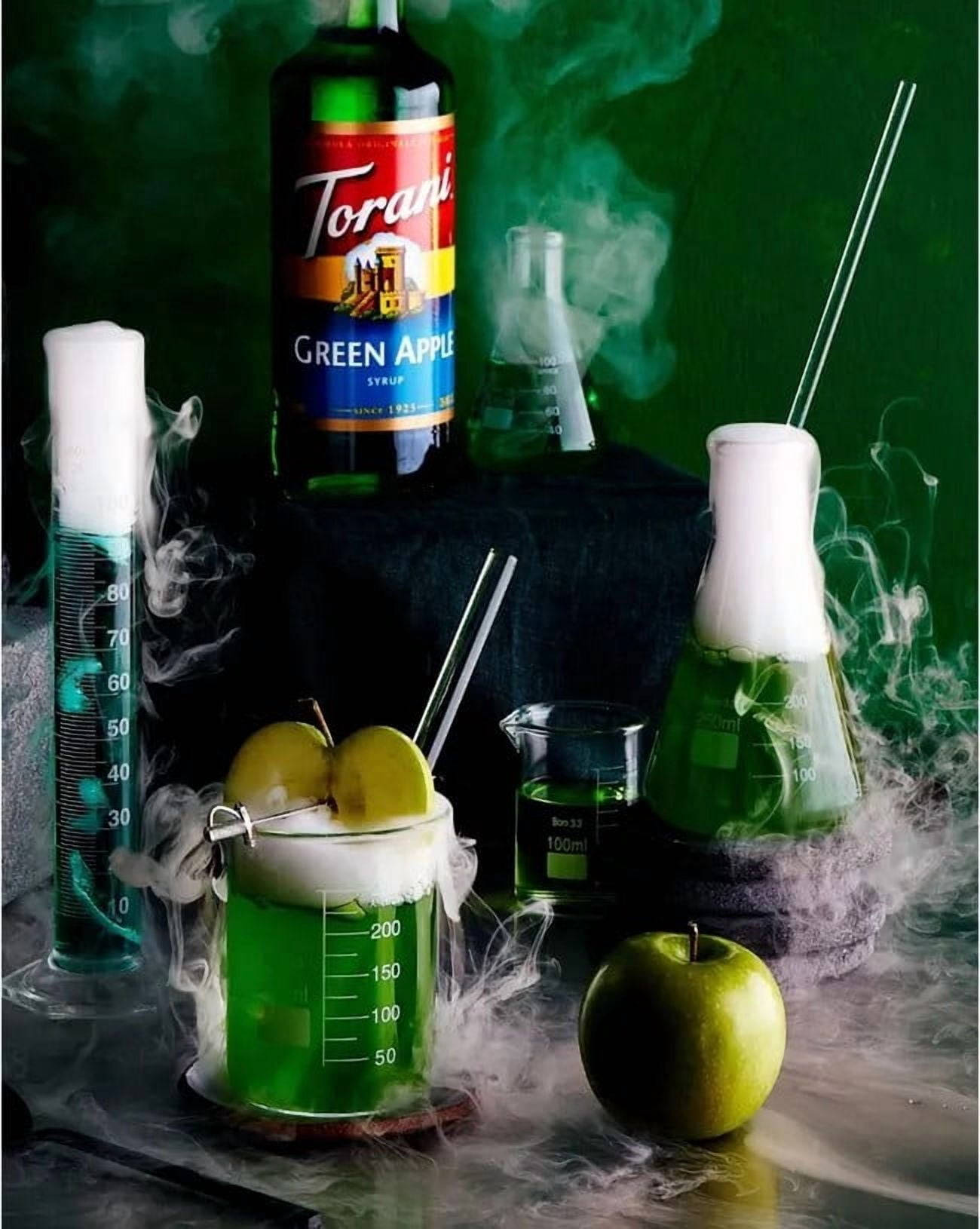Torani Green Apple Flavouring Syrup, 25.4 fl oz (750ml) Glass Bottle with Absol Gold Pump