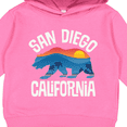 thumbnail image 3 of Inktastic San Diego California Bear Sunset Toddler Hoodie, 3 of 4