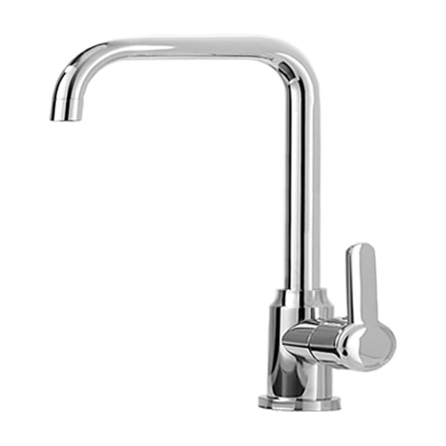 Kitchen Faucets Silver Single Handle Pull Out Kitchen Tap Single Hole Handle Swivel 360 Degree Water Mixer Tap Taps ,Built To Last