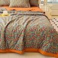 thumbnail image 4 of EGNMCR Throw Blanket, Throw Blanket for Couch Summer Cool Air Conditioner Washed Double Layer Yarn Washable Air Conditioner Core Cool Feeling polyester summer quilt, 4 of 9