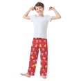 thumbnail image 3 of White Gift Yellow Bell Pattern Pajama Pants Soft Lightweight Lounge Pants Bottoms Sleep Pants Warm Comfy, 3 of 9