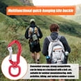 thumbnail image 3 of Sioweci Hanging Buckle 360-Degree Swivel Rotating Self Auto Locking Carabiner Strong Load-bearing Aluminum Alloy Versatile Carabiner Clip Red, 3 of 13
