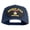 Navy, variant on Bronze Star Heroism Patched Solid Cotton Twill 5 panel Mesh Back Cap - Navy OSFM