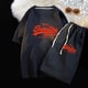 thumbnail image 5 of Conjunto de verano Superdry Ultimate Dry para hombre, camiseta y pantalones cortos deportivos de moda coreana, conjunto de talla holgada informal de calle para hombre, 5 of 5