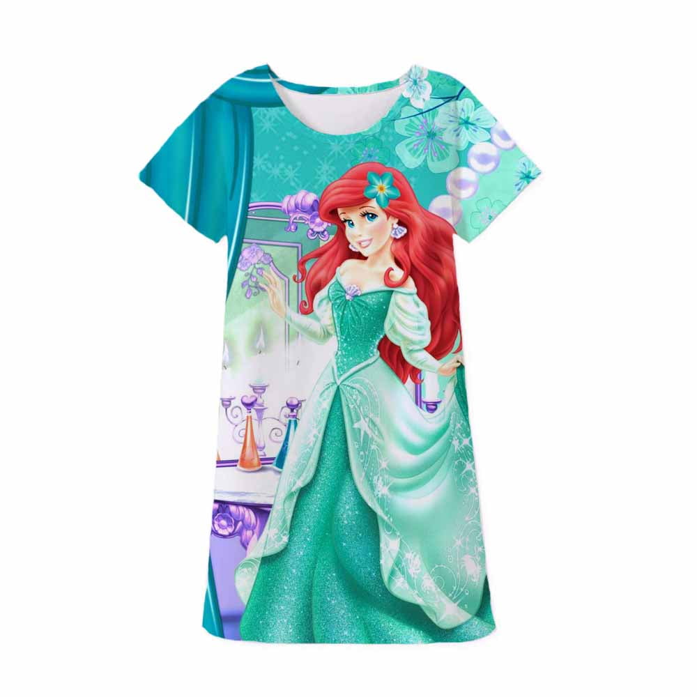 Filles T shirt ete dessin anime bebe fille T shirt enfants vetements Disney reine des neiges a manches courtes T shirts robe enfants Walmart