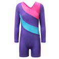 thumbnail image 1 of Maillot de gimnasia BAOHULU para niñas pequeñas, color morado, manga larga, 1 of 3