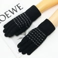 thumbnail image 2 of Yoyauz Winter Knitted Gloves, Men's And Women's Touch Screen Cold Weather Gloves, Full Finger Warm Non-Slip Gloves For Hiking, 2 of 5