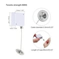 thumbnail image 2 of Retractable Cable Lock with Double-Sided Adhesive Slow Remote Lock Round Iron Cap 600g 4Set White, 2 of 6