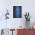 thumbnail image 4 of Luxe Metal Art 'Blue Crescent Moon' by Philippe Sainte-Laudy, Metal Wall Art, 16"x24", 4 of 9