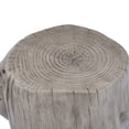 thumbnail image 4 of Christopher Knight Home 17.3” Tree Stump Side Table, MGO Accent Table for Indoor & Outdoor Use, Antique Gray, 4 of 10