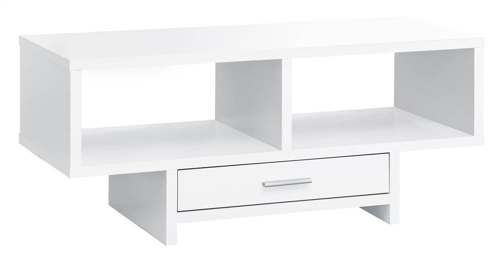 COFFEE TABLE WHITE WITH STORAGE