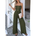 thumbnail image 7 of PRETTYGARDEN Jumpsuits for Women Dressy Summer Sleeveless Travel One Piece Outfits Spring Casual Wide Leg Pants Rompers, 7 of 7