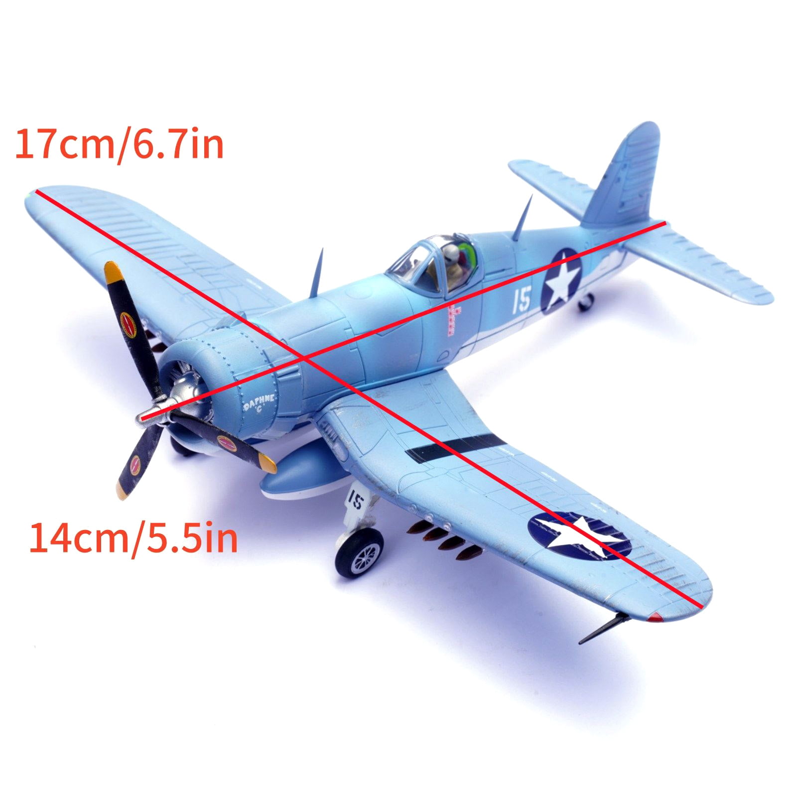 ARCADORA WWII USMC F4U Corsair Model 1:72 VMF 213 Hell Hawks James Cupp Daphne C Collectible Diecast Plane Gift