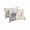 Beige, variant on Grey Bunny Easter King Pillow Cases Set of 2 - Microfiber Bed Throw Pillow Covers, Rabbits Spring Botanical Black White Stripe Decorative Lumbar Pillow Cover with Envelope Closure for Sofa 20"x36"