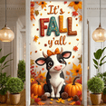 thumbnail image 3 of Colorful Design Fall Banner Cute Autumn Cow Thanksgiving Pumpkin for Seasonal Decor Home Decoration Festive Celebration, 3 of 9