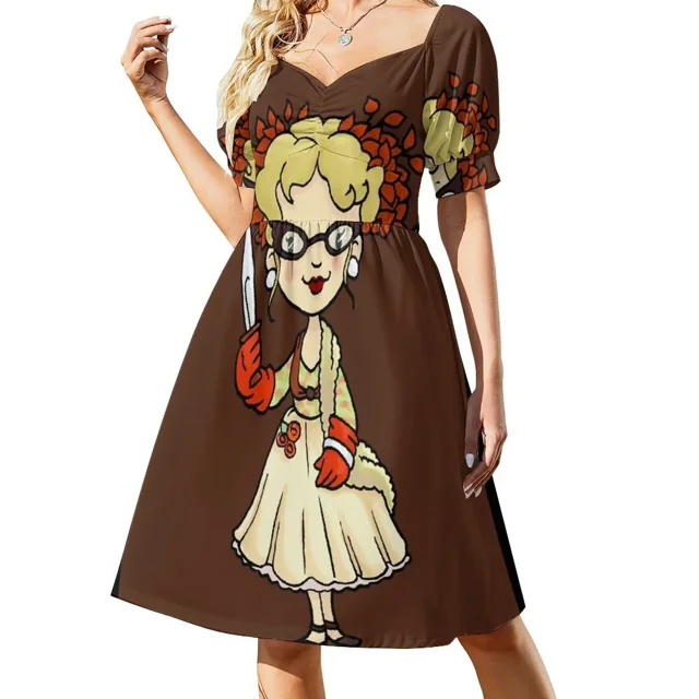 ¡ES UNA PISTA! ¿Fue la Sra. Peacock con el CUCHILLO? Vestido sin mangas, vestido de noche, vestido de mujer.