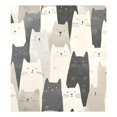 thumbnail image 6 of Yayeee Magnetic Dishwasher Cover for The Front Decoration Home Kitchen Machine Sticker Protector, White Cute Cats, 6 of 6