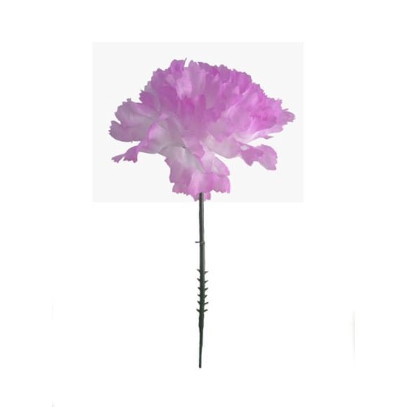 Larksilk Violet Silk Carnation Picks Artificial Flowers For Weddings Decorations Diy Decor 100 Count Bulk 3.5"" Carnation Heads With 5"" Stems