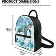 thumbnail image 3 of Dolphin Mini Backpack Purse for Women Shoulder Bag Zipper Back Pack Daypack Travel Accessories Handbags Stuff Sack Tote Bags for Travel Shopping Backpacks Wallet Set Of 2, 3 of 5