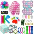 thumbnail image 1 of ITFABS Decompression Toy Set with Tie-dye Bubble, Infinite Cube Accessory, 1 of 4