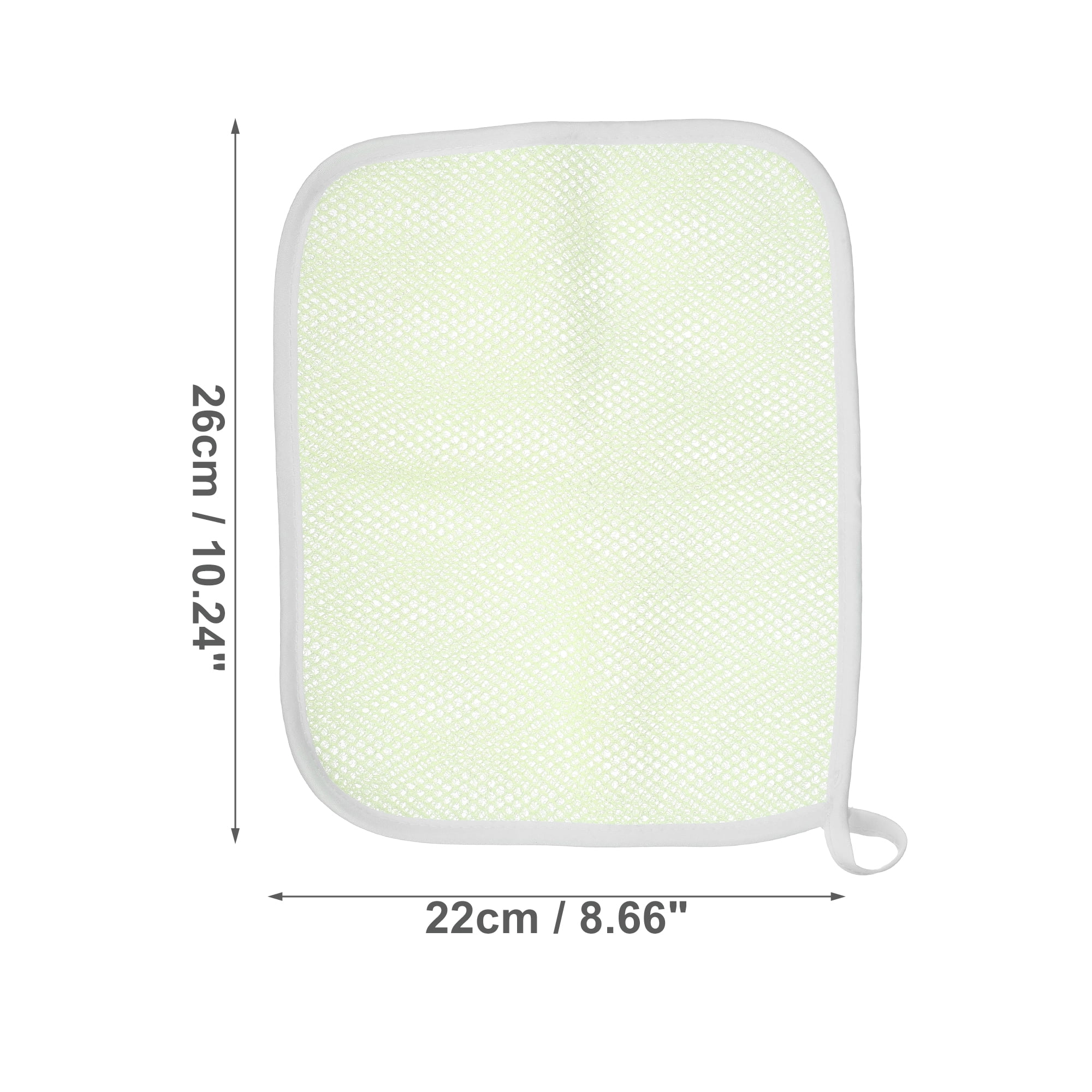 Unique Bargains Double Side Elasticity Body Scrub Towel Body Scrubber 8.66" x 10.24"