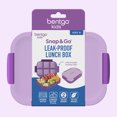 thumbnail image 3 of Boîte à lunch étanche Bentgo Kids Snap & Go - Violet, 3 of 6