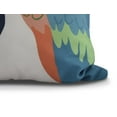 thumbnail image 2 of Simply Daisy, 20 x 20 Inch, Macaw Close Up, Animal Print Pillow, Orange, 2 of 2