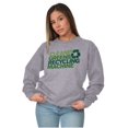 thumbnail image 3 of Save Planet Go Green Love Earth Day Unisex Plus Fleece Graphic Sweatshirt Brisco Brands 2X, 3 of 5