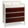 Baby Mod - Roxanne 3-Drawer Changing Table, Antique White and Espresso