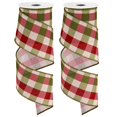 thumbnail image 1 of Cinta decorativa Whaline Buffalo Check Wired Edge, 2.5 pulgadas x 10 yardas, 1 of 7