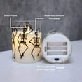 thumbnail image 5 of LumaBase Battery Operated LED Glass Candles with Moving Flame, Graveyard Dance - Set of 2, 5 of 7