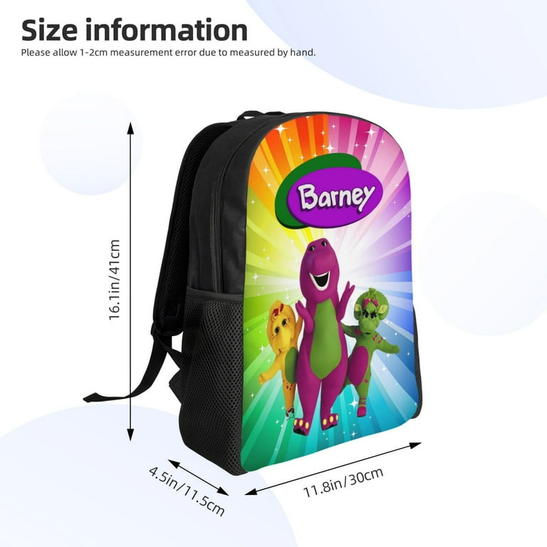 Barney And Friends Backpack Large Capacity bag Book Bag Casual