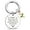 B, variant on Stylish Friendship Keychain with Intricate Floral Stainless Steel Engraved Flower Women Keyring Anniversary Present
