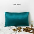 thumbnail image 2 of Luxury Pure Mulberry Silk Pillowcase 32 Momme Drape Collection Greens, 2 of 5