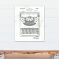 thumbnail image 4 of Creative Products Typewriter Patent on Distressed White 20x24 Canvas Wall Art, 4 of 5