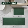 thumbnail image 6 of ChakmeOne Bathroom Rugs 2 Piece Thin Super Absorbent Non Slip Machine Washable Bath Mat with Rubber Backing for Shower Tub Floor,17"x24"+17"x47" Green, 6 of 7