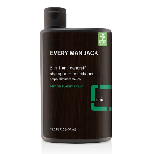 Every Man Jack 2 in 1 Anti Dandruff Hair Shampoo Plus Conditioner, 13.5
